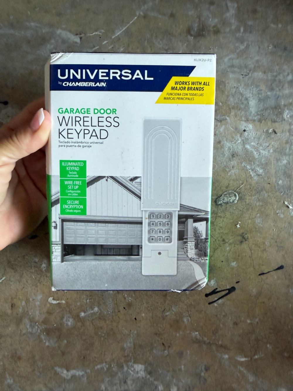 Universal Chamberlain, Garage Door Wireless Keypad - White